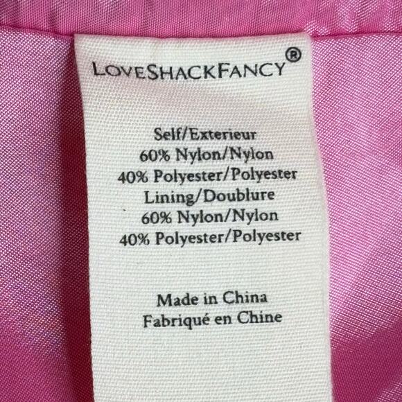 Love Shack Fancy NWT Vima Bow Top Cherry Blossom Pink Size 2 - Picture 6 of 7